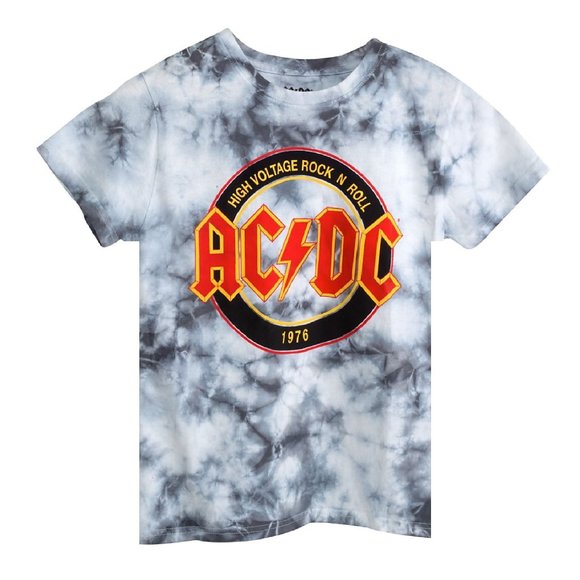 AC/DC High Voltage Tour 76 metal rock Tie Dye Official T-Shirt 3XL NWT - Picture 1 of 2
